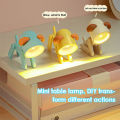 Cute LED Mini Night Light Foldable Desk Lamps Book Reading Light Computer Night Lights. 