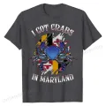 I Got Crabs In Maryland Day Blue Crab T-Shirt Cotton Casual Tops Shirts Slim Fit Men T Shirt. 