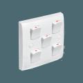 Super Star 5Gang Slim Switch /Wall Five Gang Switch.