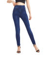 VISNXGI Stretchy Solid Color Plus Size Jeggings Fashion False Jeans Women Tight Seamless Pocket Leggings Soft Pencil Pants.