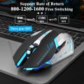 Gaming Mouse Rechargeable 2.4GWireless Bluetooth Mouse Mute Ergonomic Mouse for Computer Laptop LED Backlit Mice for IOS Android. 