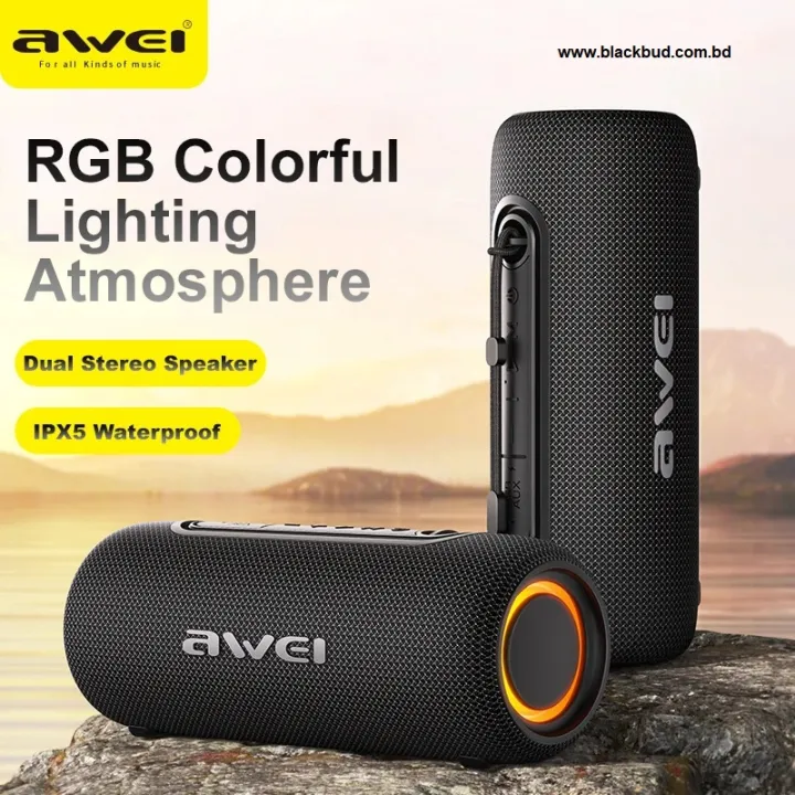 Awei%20KA8%20Outdoor%20Portable%20Bluetooth%20Speaker%2014W%20%20Dual%20Stereo%20Speaker%20IPX5%20Waterproof%20-%20Image%203