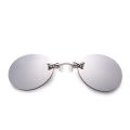 Clip On Frameless Nose Sunglasses Round Lens Glasses Retro Mini Nose Sunglasses. 