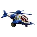 Mini Police Friction Helicopter Toy with Sound and Light on Display, Turbo Gears Battery Operated Helicopter. 