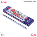 Livo Premium Sketch Pencil - 6B - 12pc. 