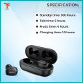 AWEI T13 Pro Bluetooth Earphones Wireless Waterproof Touch Earbuds Hifi Sound Quality.