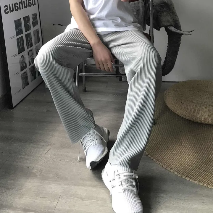 Correct%20VersionHOMMEIssey%20Miyake%20Pleated%20PantsJF150High%20Street%20Fashion%20Loose%20Straight%20Casual%20Striped%20Suit%20Pants%20-%20Image%207