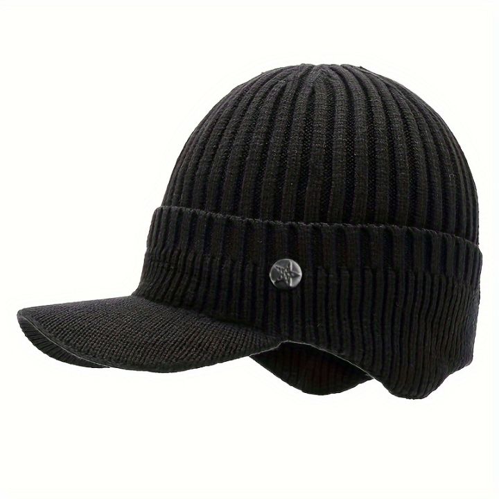 1pc%20Men's%20Unfleeced%20Autumn%20And%20Winter%20Knitted%20Hat%20With%20Ear%20Protection%20For%20Cycling%20,%20Ideal%20choice%20for%20Gifts%20-%20Image%206