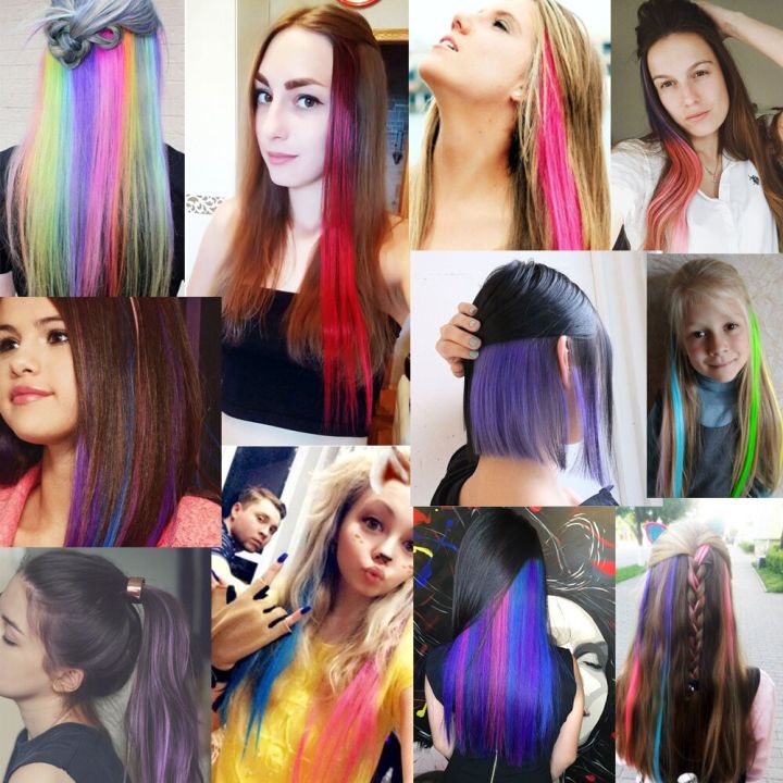 Synthetic%201%20PC%20Colored%202Clips%20in%20Hair%20Extension%20Straight%20Hairpieces%20Pink%20Purple%20Green%20Natural%20Hair%20Extension%20Hair%20Pieces%20-%20Image%202