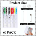 Pre Threaded Needle Kit Personal Needle and Thread Kit Sewing Travel Kit 60 Boxes.