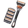 Proffesional Premium Razor Ultra-Thin Five-Layer Blade Razor Head Washable Razor Men's Manual Razor.