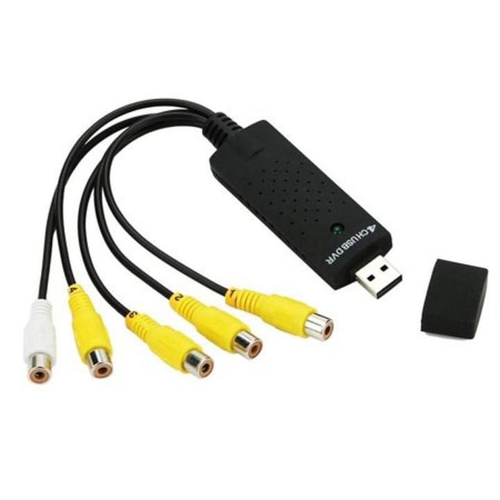 4 Channel USB Video Capture Card DVR For CCTV Camera Monitor DVD 4CH Usb Dvr Cards Board To VHS Video Recording PAL /NTSC