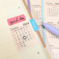 1/2 Set Calendar Index Sticker Month Stickers Tabs Planner Adults 2024 Adhesive Bookmark Date Planners. 