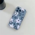 Korean Cute Y2k Star Transparent Phone Case For iPhone 14 13 12 11 Pro Max X XR 7 8 Plus SE 3 Lovely Shockproof Soft Cover Funda.
