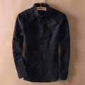 Black Cotton Slim Fit Shirt for Men - Denim Shirt For Men. 