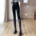 IELGY women's skinny black high waist jeans. 