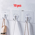 Hanger Hook Transparent Strong Self Adhesive Door Wall Hangers Hooks Suction Heavy Load Rack Cup Sucker for Bathroom. 