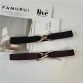 Fashion Elastic Belts Women Decorative Waistband Waist Strap Triangle Buckle Clothing Decoration Waist Belts Adjustable GM028.