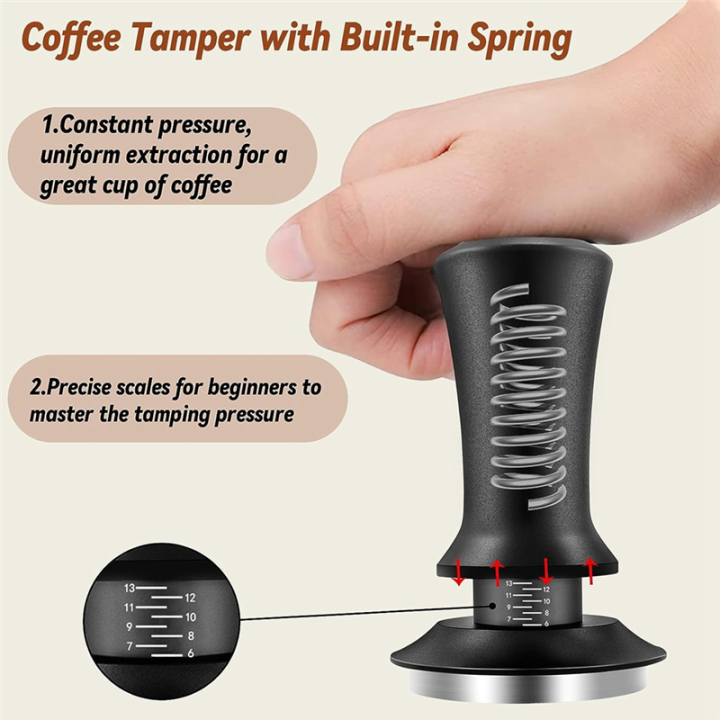 Coffee%20Espresso%20Tamper%2051mm%20with%20WDT%20Tool%20Calibrated%20Spring%20Loaded,%20with%20Silicone%20Mat,%20for%20Espresso%20Coffee%20Machine%20Durable%20Easy%20Install%20Easy%20to%20Use%20-%20Image%208