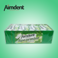 Aimdent Chewing Gum Spearmint 18 Pcs Pack x12 Box. 