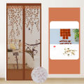 Anti-Mosquito Screen Door Curtain, Pattern Household Bedroom, Self-Adhesive Partition, Magnetic Soft Screen.