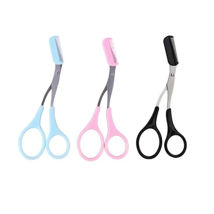 OMQAIO%203PCS%20Beauty%20Makeup%20Grooming%20Eyebrow%20Eye%20Cosmetic%20Tool%20Eyebrow%20Trimmer%20Hair%20Remover%20Comb%20Eyelash%20Hair%20Clips%20-%20Image%202