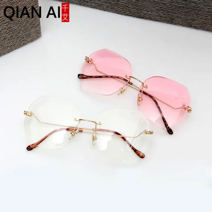 Qianai%20new%20fashion%20hipster%20cut%20edge%20sunglasses%20women's%20irregular%20fashion%20rimless%20ocean%20piece%20sunglasses%20driving%20mirrors%20-%20Image%203