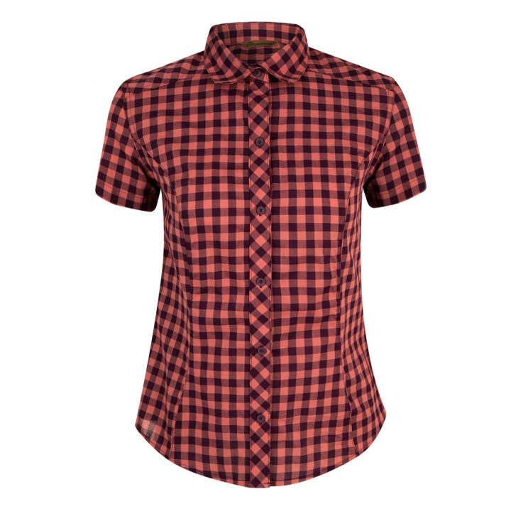 Red%20Check%20Short%20Sleeve%20Casual%20Shirt%20for%20Women%20(CT-11.3)%20-%20Image%204