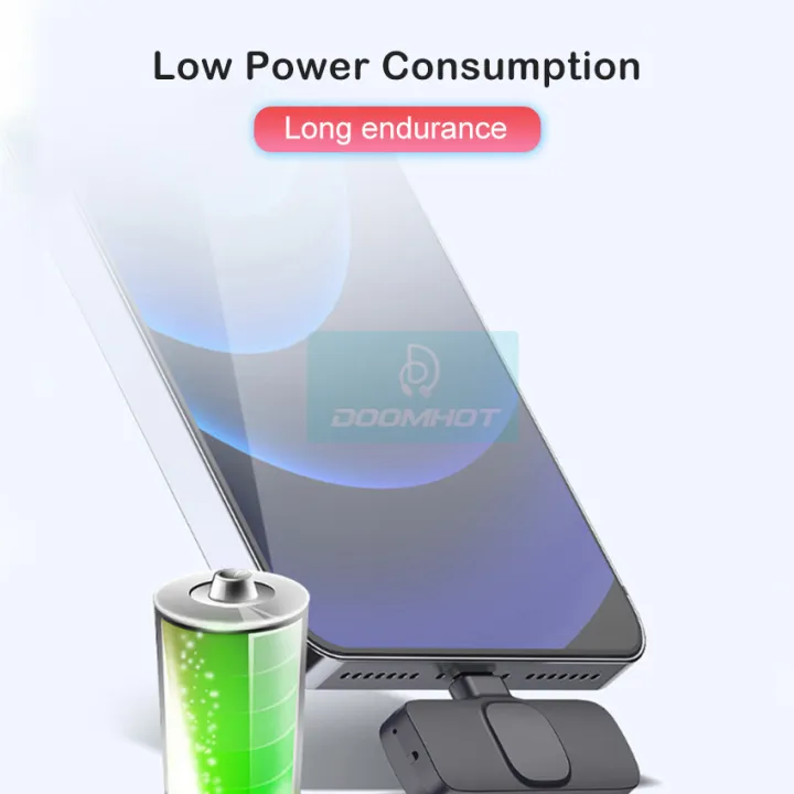 Doomhot%20Wireless%20Lapel%20Lavalier%20Portable%20Audio%20Video%20Recording%20Mic%20Professional%20Microphone%20For%20YouTube%20Facebook%20Vloggers%20-%20Image%207