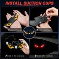 Solar & Type-C Rechargeable LED Evil Eyes Car and Bike Light – Universal Windshield Decoration. 
