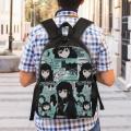 Personalized Demon Slayer Muichiro Tokito Collage Backpacks Men Women Basic Bookbag for School College Kimetsu No Yaiba Bags.