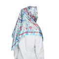 Iran Dubai Casual Headscarf 90*90Cm Large Square Scarf Retro Small Cashew Print Silk Scarf Women's Bawal. 