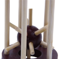 OUMERY 2X Wooden Tetrakaidecahedron Lock Logic Puzzle Burr Puzzles Brain Teaser Intellectual Removing Assembling Toy. 
