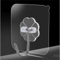 10 pcs Wall Hook Hanger Plastic Wall Hook for kitchen Magic Wall Hook Clip Transparent Strong Self Adhesive Door Wall Hangers Hooks Suction Heavy Load Rack Cup Sucker for Bathroom - Wall Hook. 