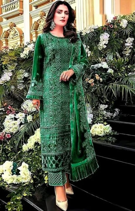 Rangoon By Ramsha Embroidered Chiffon Suits Unstitched Piece