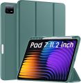 Premium Robustrion Cover for Xiaomi Mi Pad 7 / Mi Pad 7 Pro Cover, Trifold Flip Case Cover with Pencil Holder for Xiaomi Mi Pad 7 / Mi Pad 7 Pro 11.2 inch, Support Auto Sleep Wake (Black-Blue).