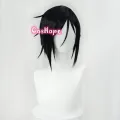 Sebastian Michaelis Cosplay Black Butler Cosplay Men Short Black Wig Cosplay Anime Cosplay Wig Heat Resistant Synthetic Wigs. 