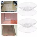 [Featured] 1Pc Transparent Thicken PVC Double Sided Round Vacuum Table Suction Cups/Household Lightweight Non-slip Glass Sucker Pads Without Trace. 