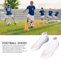 ফুটবল জুতা ক্রাশড স্পাইকস সাদা ফ্যাশন ফুটবল ক্লিট জুতা শ্বাস নেওয়া যায় 1 জোড়া খেলাধুলার জন্য.