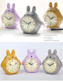 TOTORO Quartz Table Clock Bed Room Clock Alarm Clock Snooze Alarm Clock Pokemon LED Light Mute Silent. 