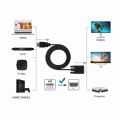 1.8M HDMI to VGA Cable Converter – High-Quality Video Adapter for PC, Laptop, Projector.