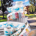 Panda Online 3Rolls Walking Forest Series Washi Paper Tape DIY Paper Creative Stickers Hand Ledger Material Paste. 