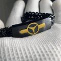 Elegant Men's Fashion Bracelet with Geometric Pattern and Alloy Material. 