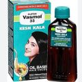 Super Vasmol 33 Hair Oil Kesh Kala Black Color - 100ml (Indian Original). 