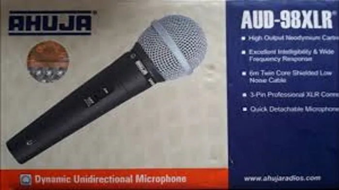 Ahuja%20India%20&%20China%20Microphone%20///AUD-98XLR///%20-%20Dynamic%20Corded%20Unidirectional%20Microphone,%203-Pin%20Professional%20XLR%20Connector%20-%20Image%202