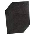 10 pcs Set of Black Glitter Foam Sticker Sheet - A4. 