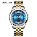 Longbo Watch New Fashion Couple Watch Men's Waterproof Steel Calendar Quartz Watch Tiktok Cross border hair generation. 
