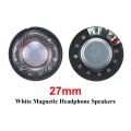 2PCS 27mm 30mm 40mm 50mm Headphone Speaker Driver Hifi Bluetooth Black / White Magnetic High-end Earphone Diy Loudspeaker Repair.