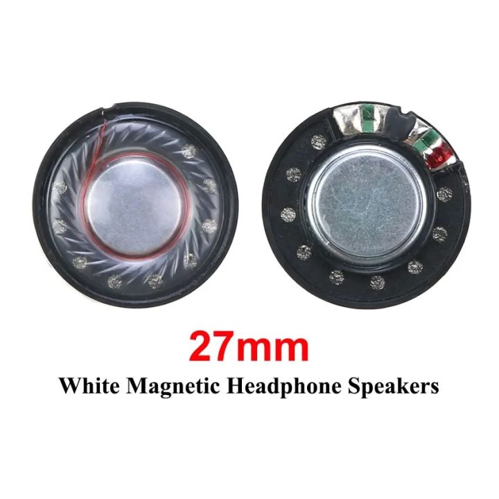 2PCS%2027mm%2030mm%2040mm%2050mm%20Headphone%20Speaker%20Driver%20Hifi%20Bluetooth%20Black%20/%20White%20Magnetic%20High-end%20Earphone%20Diy%20Loudspeaker%20Repair%20-%20Image%202