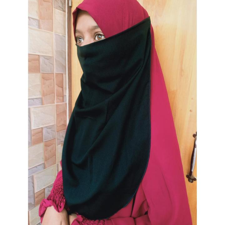 Nose Niqab Hijab One Part Muslim Half niqab for women - Borka For Women - বোরকা - Borka